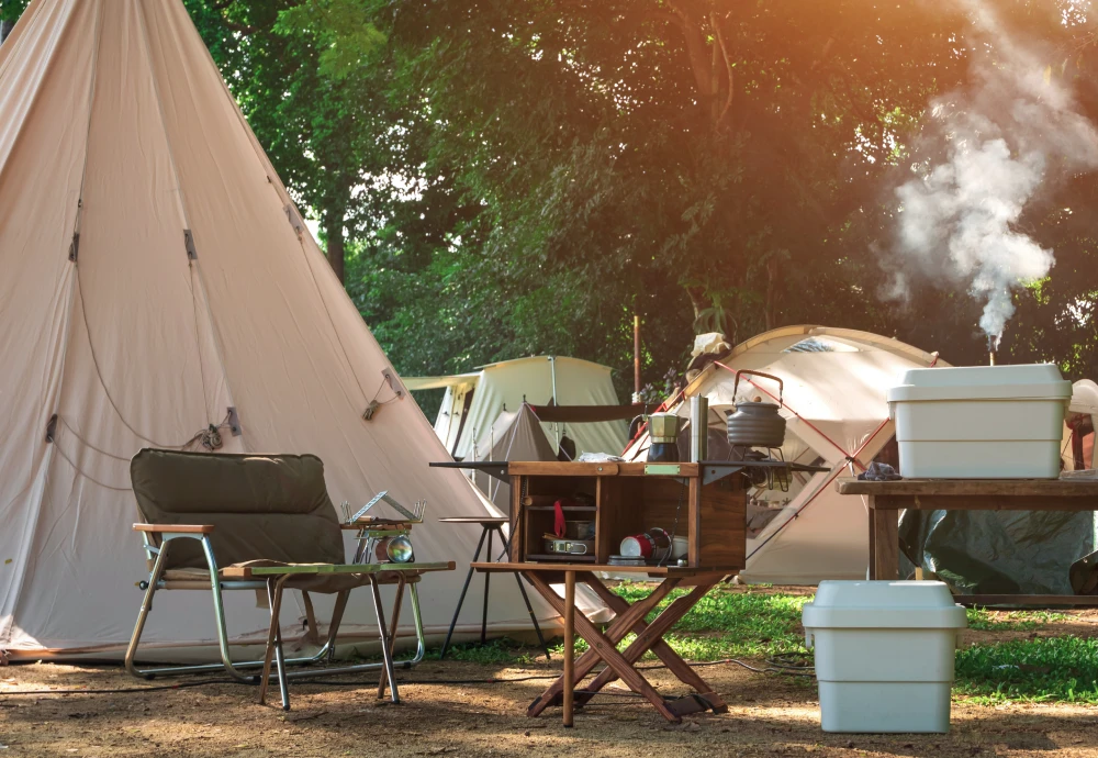 white teepee tents