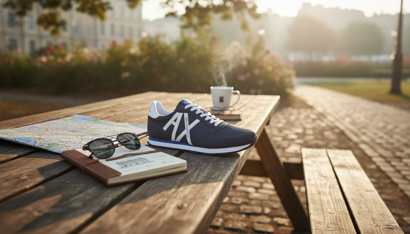 Armani Exchange Men’s Printed Sneakers: Style & Fit