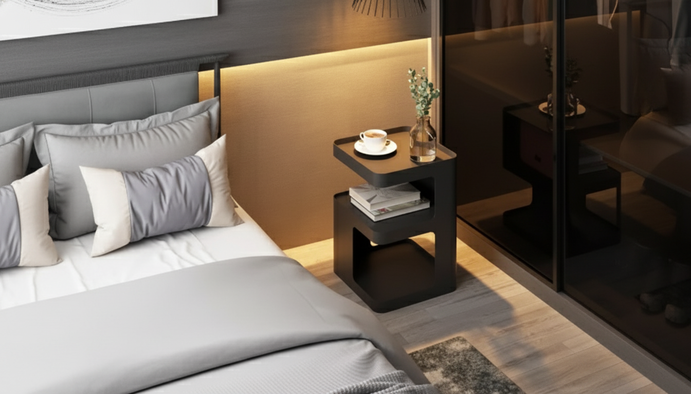 Coffee & Black Nightstands: Size, Storage, and Finish Tips