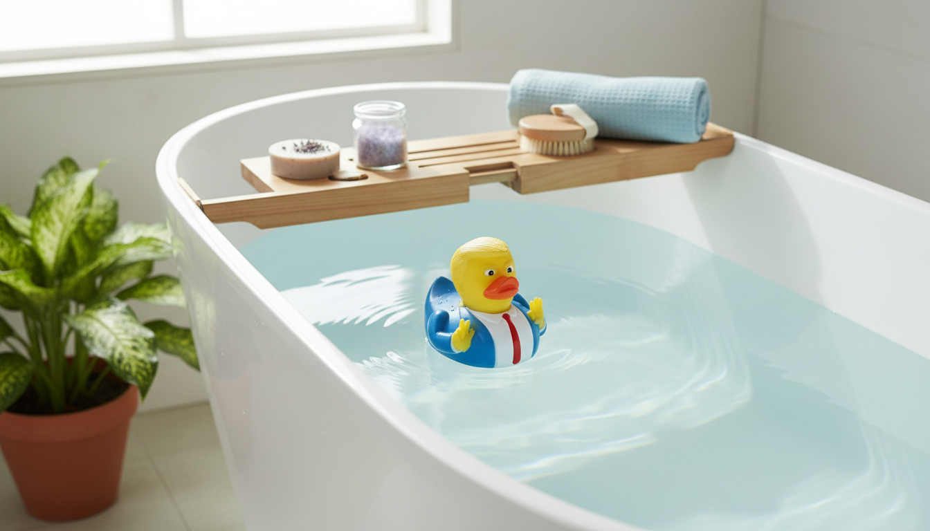 Eco-Friendly Rubber Duck Bath Toy for Cleaner Baths