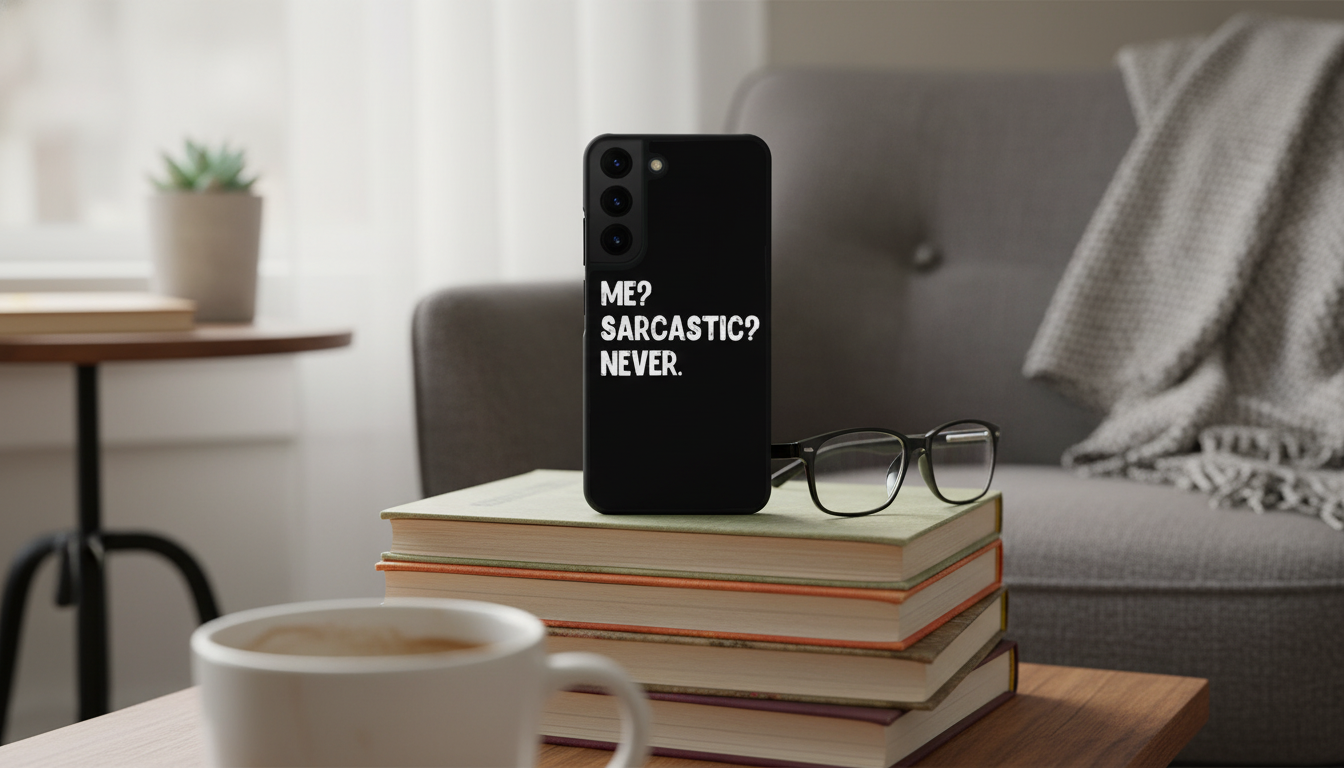 Me Sarcastic Never Case for Galaxy S22: Funny & Tough