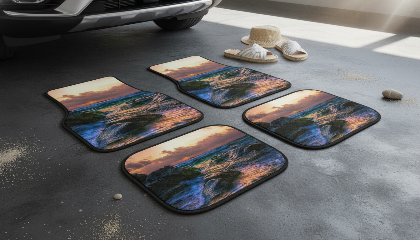 Nature Sunset Summer Non-Slip Carpet Car Floor Mats