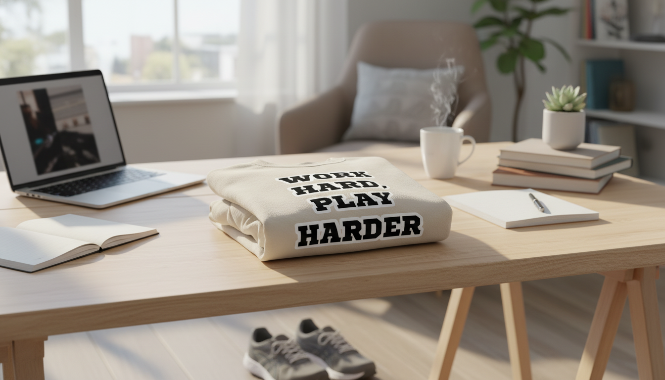 Work Hard Play Harder Sponge Fleece Sweatshirt Style Guide