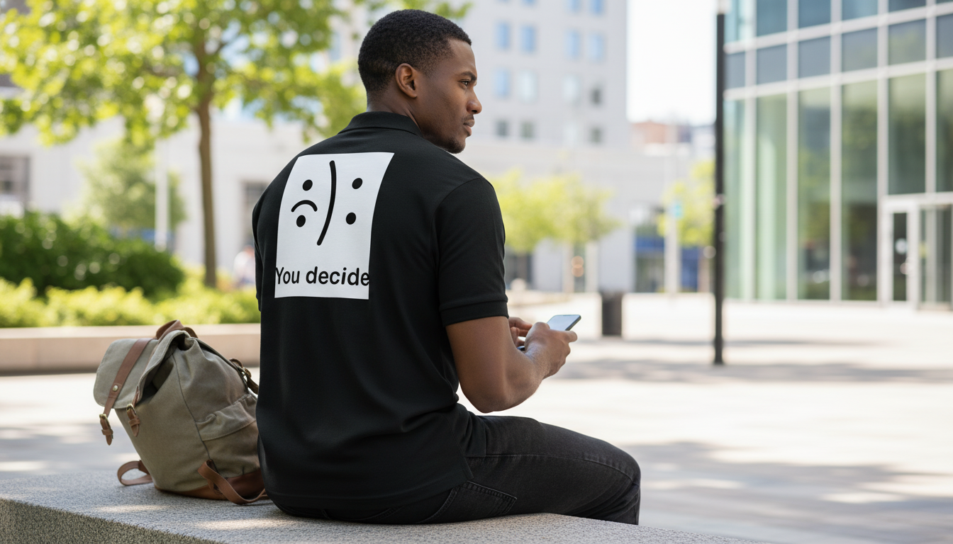You Decide Jersey Sport Tee: Clean Graphic, Easy Fit