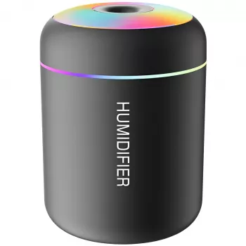 Mini USB Aroma Humidifier: Quiet Mist + Soft LED
